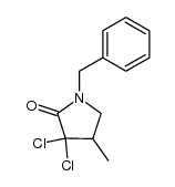 N-benzyl-3,3-dichloro-4-methylpyrrolidin-2-one Structure