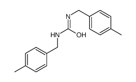 1,3-bis[(4-methylphenyl)methyl]urea结构式