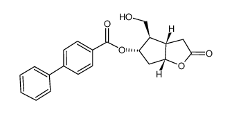 (3aR,4S,5R,6aS)-(-)-六氢-4-(羟甲基)-2-氧代-2H-环戊并[b]呋喃-5-基 1,1’-联苯-4-甲酸酯图片