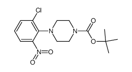 1-Boc-4-(2-chloro-6-nitrophenyl)piperazine结构式