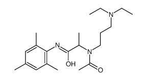 2-[acetyl-[3-(diethylamino)propyl]amino]-N-(2,4,6-trimethylphenyl)propanamide Structure