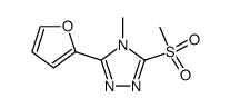 3-furan-2-yl-5-methanesulfonyl-4-methyl-4H-[1,2,4]triazole Structure