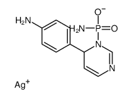 silver,amino-[4-(4-aminophenyl)-4H-pyrimidin-3-yl]phosphinate结构式