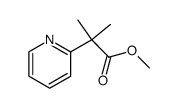 methyl 2-methyl-2-(pyridin-2-yl)propanoate结构式