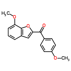 (7-Methoxy-1-benzofuran-2-yl)(4-methoxyphenyl)methanone Structure