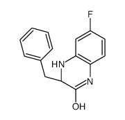 (3S)-3-benzyl-6-fluoro-3,4-dihydro-1H-quinoxalin-2-one结构式