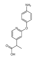 2-[2-(4-amino-phenoxy)-pyridin-4-yl]-propionic acid结构式