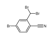 4-bromo-2-(dibromomethyl)benzonitrile Structure