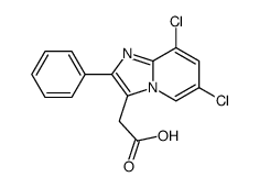 2-(6,8-dichloro-2-phenylimidazo[1,2-a]pyridin-3-yl)acetic acid结构式