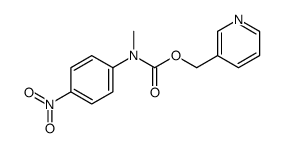 pyridin-3-ylmethyl N-methyl-N-(4-nitrophenyl)carbamate结构式