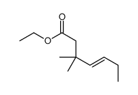 ethyl 3,3-dimethylhept-4-enoate Structure