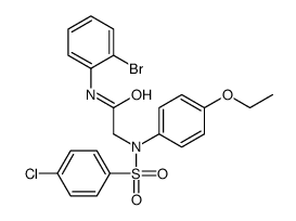 N-(2-bromophenyl)-2-(N-(4-chlorophenyl)sulfonyl-4-ethoxyanilino)acetamide Structure