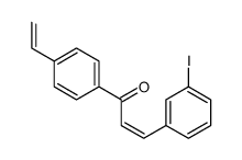 1-(4-ethenylphenyl)-3-(3-iodophenyl)prop-2-en-1-one Structure