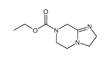 2,3,5,6,7,8-hexahydro-imidazo[1,2-a]pyrazine-7-carboxylic acid ethyl ester结构式