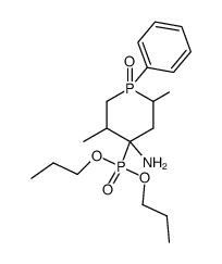 (4-Amino-2,5-dimethyl-1-oxo-1-phenyl-1λ5-phosphinan-4-yl)-phosphonic acid dipropyl ester Structure