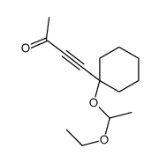 4-[1-(1-ethoxyethoxy)cyclohexyl]but-3-yn-2-one Structure