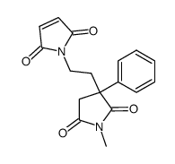 1-[2-(1-Methyl-2,5-dioxo-3-phenyl-pyrrolidin-3-yl)-ethyl]-pyrrole-2,5-dione Structure