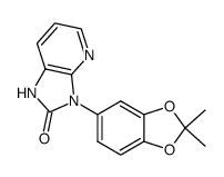 3-(2,2-dimethyl-benzo[1,3]dioxol-5-yl)-1,3-dihydro-imidazo[4,5-b]pyridin-2-one结构式