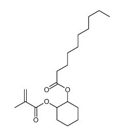 [2-(2-methylprop-2-enoyloxy)cyclohexyl] decanoate Structure