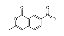 3-methyl-7-nitroisochromen-1-one结构式