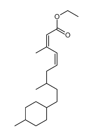 ethyl 3,7-dimethyl-9-(4-methylcyclohexyl)nona-2,4-dienoate Structure