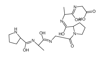 2-[[(2S)-2-[[(2S)-1-[2-[[(2S)-2-[[(2S)-pyrrolidine-2-carbonyl]amino]propanoyl]amino]acetyl]pyrrolidine-2-carbonyl]amino]propanoyl]amino]acetic acid Structure