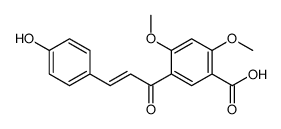 5-[3-(4-hydroxyphenyl)prop-2-enoyl]-2,4-dimethoxybenzoic acid结构式