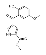 4-(2-Hydroxy-5-methoxy-benzoyl)-1H-pyrrole-2-carboxylic acid methyl ester Structure