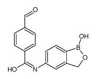 4-formyl-N-(1-hydroxy-3H-2,1-benzoxaborol-5-yl)benzamide结构式