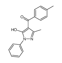 1-phenyl-3-methyl-4-(4-methylbenzoyl)-5-hydroxypyrazole结构式