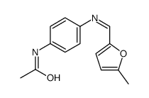 N-[4-[(5-methylfuran-2-yl)methylideneamino]phenyl]acetamide结构式