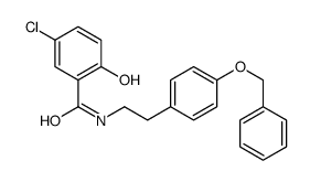 5-chloro-2-hydroxy-N-[2-(4-phenylmethoxyphenyl)ethyl]benzamide Structure