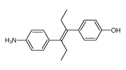 4'-amino-α.α'-diethyl-trans-stilbenol-(4) Structure