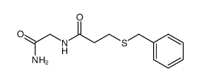 β-Benzylmercaptopropionylglycinamid结构式