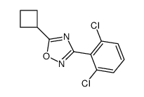 5-Cyclobutyl-3-(2,6-dichlorophenyl)-1,2,4-oxadiazole Structure