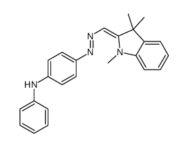 4-[[(1,3-dihydro-1,3,3-trimethyl-2H-indol-2-ylidene)methyl]azo]-N-phenylaniline结构式