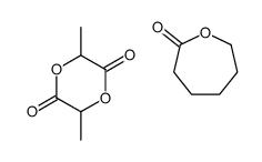 3,6-dimethyl-1,4-dioxane-2,5-dione,oxepan-2-one Structure