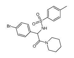 1-[(4-bromo-phenyl)-(toluene-4-sulfonylamino)-acetyl]-piperidine结构式