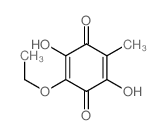 2,5-Cyclohexadiene-1,4-dione,2-ethoxy-3,6-dihydroxy-5-methyl-结构式