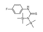 1,1-Bis(trimethylsilyl)-3-(p-fluorophenyl)-2-thiourea Structure