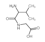 Glycine, N-D-valyl-(9CI) Structure