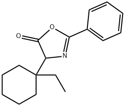 5(4H)-Oxazolone,4-(1-ethylcyclohexyl)-2-phenyl-结构式