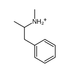 methyl(1-phenylpropan-2-yl)azanium结构式