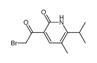 3-(2-bromoacetyl)-6-isopropyl-5-methyl-1H-pyridin-2-one结构式