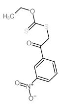 2-ethoxycarbothioylsulfanyl-1-(3-nitrophenyl)ethanone structure