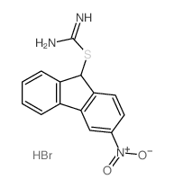 3-(hydroxy(oxido)amino)-9H-fluoren-9-yl imidothiocarbamate structure