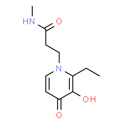 1(4H)-Pyridinepropanamide, 2-ethyl-3-hydroxy-N-methyl-4-oxo- (9CI)结构式