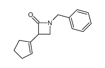 1-benzyl-3-(cyclopenten-1-yl)azetidin-2-one结构式