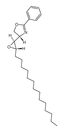 2-phenyl-4-(S)-[(1R,2S)-1,2-epoxyhexadecyl]-1,3-oxazoline结构式