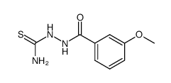 2-(3-methoxybenzoyl)hydrazinecarbothioamide结构式